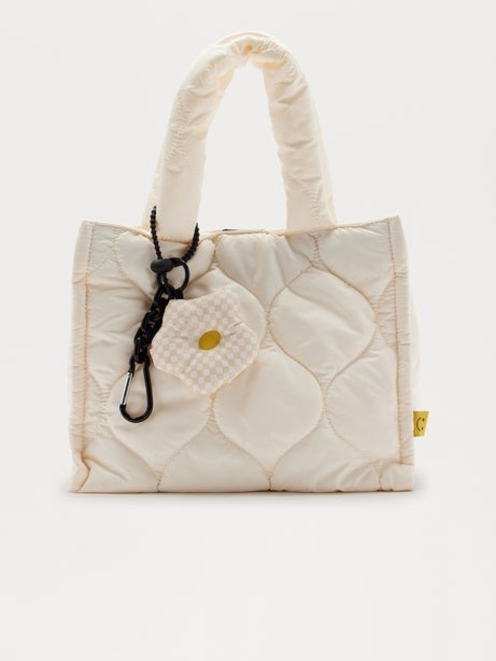 ☁️ LIKE DREAMS Sweet Dreams Puffer Crossbody Bag Ivory NWT Floral Charm 🏵 - Picture 4 of 7